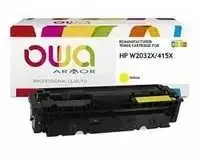 OWA Armor tonerio kasetė pro HP CLJ Pro MFP M450, geltona, lygi ranka, 6.000 str., komp. W2032X