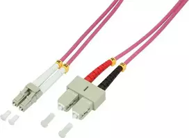 Molex Pn „LogiLink OM4 LC-SC“ šviesolaidinis kabelis, 10,0 m, violetinis