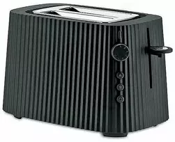 Skrudintuvas Toaster Alessi Plisse Juodas