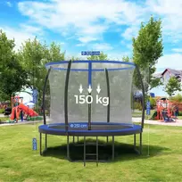 Songmics Batutas 305 cm d, sodo batutas su apsauginiu tinklu, 180 cm aukščio lenkti stulpai