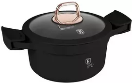 Puodas Z POWŁOKĄ TYTANOWĄ 2.8L 20CM BERLINGER HAUS Juodas ROSE BH-1456