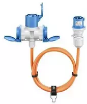 Goobay Adapteris kabelis CEE na CEE 16A i 2 Schuko 5m