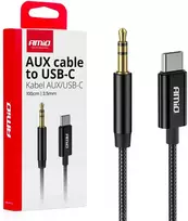 USB-C į 3,5 mm Mini Jack AUX kabelis 1 m AMIO-04294