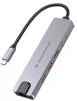 Carruzzo Conceptronic DONN29G knyginių kompiuterių dokas / jungčių replikatorius Vielinis USB 3.2 Gen 2 (3.1 Gen 2) Type-C Pilka