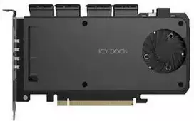 Kieszeń Icy Dock IcyDock Adapteris 4 x M.2 NVMe SSD Mobile Rack Adapteris Card fo