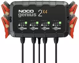 Noco GENIUS2X4 8A 4 bankų akumuliatorių įkroviklis