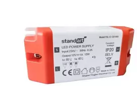 Maitinimo šaltinis Standart, LED, 1A, 0-12W, 12V, DC, IP20
