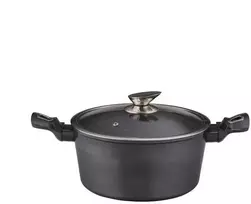 Puodas DOMOLETTI Pilkas METALLIC, 20 cm, 2,5 l