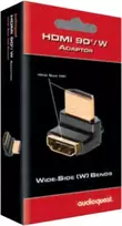 Adapteris HDMI Audioquest 90/W - pasukamas aukštyn HDMI kištukas-HDMI kištukas