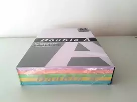 Spalvotas popierius Double A, 80g, A4, 100 lapų, Rainbow 3, 5 spalvų
