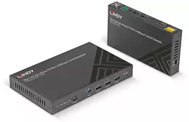 KVM Ilgintuvas - LINDY Cat.6A HDMI 4K60 ir Type C HDBaseT 3.0 KVM Ilgintuvas 70 m