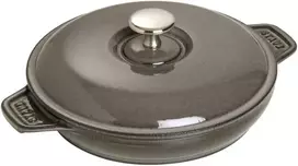 STAUB apvalus ketaus puodas su dangčiu, 20 cm, pilkas