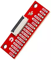 HSTX 22 kontaktų 2.54 mm žingsnio adapteris, skirtas Raspberry Pi 5 / IoT RedBoard RP2350 - SparkFun BOB-28467