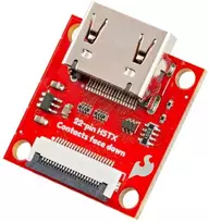 HSTX 22 kontaktų DVI adapteris, skirtas Raspberry Pi 5 / IoT RedBoard RP2350 – SparkFun BOB-28468