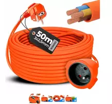 Prailginimo laidas su įžeminimu, 50 metrų, 2500 W, Happy People HP GS -1