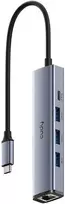 Cudy UH605 interface hub USB 3.2 Gen 1 (3.1 Gen 1) Type-C 5000Mbit/s Pilkas, Sidabrinis