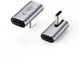 „Tech-Protect Ultraboost AA03“ USB-C kampinis adapteris – pilkas