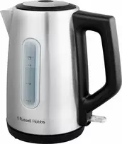 Russell Hobbs virdulys Heaton, šlifuotas nerūdijantis plienas su juodais akcentais, 1,7 l