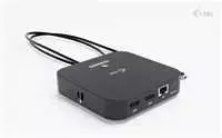 „I-tec USB-C“ dvigubas HDMI 2xHDMI 4K 60Hz 2x USB-C (10Gbps+5Gbps) 4x USB-A (2x5Gbps) Maitinimo tiekimas 100W LAN Garsas + universalus įkrovimas 100W