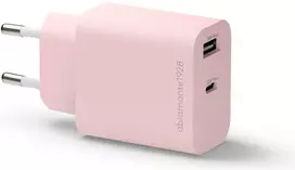 Dbramante1928 DBRAMANTE sieninis įkroviklis USB-C 20W + USB A 18W, rausvas