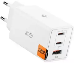 Įkroviklis Spigen Essential 67W Wall Charger EE673EU, baltas