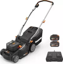 WORX Nitro akumuliatorinė vejapjovė, 37 cm pjovimo plotis, 40 l talpa, WG737E
