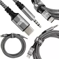 Spacetronik USB-C kabelio adapteris su 3,5 mm lizdu ir USB-C SPU-A29