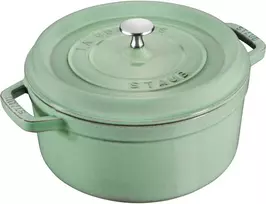 STAUB LA COCOTTE Apvalus ketaus puodas, 3,8 ltr, mėtų