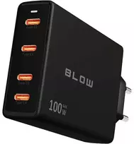 Blow Sieninis įkroviklis USB-Cx4 PD 100W GAN juodas