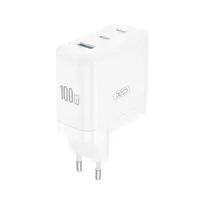 Įkroviklis XO CE35 100W 2xUSB-C/USB-A baltas