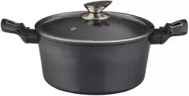 Puodas DOMOLETTI Pilkas METALLIC, 28 cm, 6,3 l