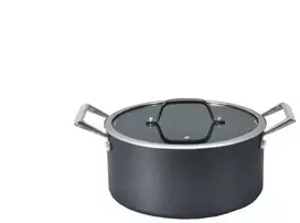 Puodas DOMOLETTI Juodas MODERN, 24 cm, 4,5 l