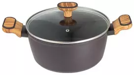 DAUGIAPLOKINIS PUODAS 24cm SU DANGTELIU BERGNER BG-56037 MĖLYNAS