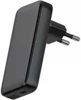 Beline laidinis įkroviklis 1x USB-C + 1x USB 65W juodos spalvos (only head) PD 3.0 + QC 3.0 BLN2CW65