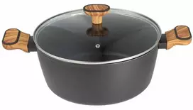 Bergner Puodas Multiclad 28 cm su dangčiu Bergner BG-56038 Charcoal