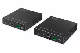Assmann Electronic DIGITUS HDMI Fiber KVM Extender Set 4K/60Hz 40 km/300 m IP 1G Juodas