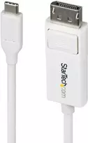 StarTech AV adapteris StarTech CDP2DP2MBW kabelio adapteris 1,9 m DisplayPort USB Type-C Baltas