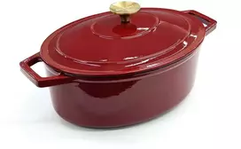 Berlinger Haus Ovalus emaliuotas ketaus puodas, 37x22x11.5cm, 4,4L | Tikman BH-0002