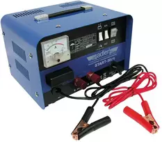 Automobilių akumuliatorių pakrovėjas/paleidimo prietaisas Adler START-50/1; 12-24 V