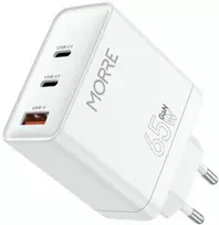 Tiross MORRE USB/USB-C ĮKROVIKLIS 65W Baltas