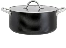 Aliuminio puodas su dangčiu Ribs 28 cm 7,4 l AMBITION