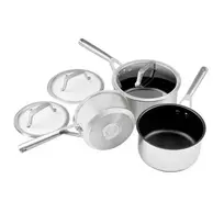 Nelimpančių puodų rinkinys Ninja Foodi ZEROSTICK, 3 vnt., su dangčiais