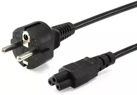 Equip Maitinimo kabelis CEE 7/7 -> C5 St/Bu juodas 3.00m PVC polietileno maišelyje
