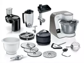 Virtuvinis kombainas Bosch MUM5XL74 Series 4, Kitchen machine with scale, MUM 5, 1000 W, Baltas, champagne