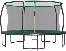Songmics Batutas Ø 427 cm su vidiniu tinklu, juodai tamsiai žalias