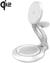 J5J5Create J5create – Qi2 3 viename magnetinė sulankstoma belaidė įkrovimo stotelė