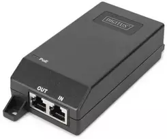 „Digitus Gigabit Ethernet PoE+“ injektorius, 802.3at maitinimo kontaktai: 4/5(+), 7/8(-), 30 W