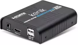 HDMI ilgintuvas-imtuvas Kenik KG-EX120HDMI-U/IP/4K6/Rx vaizdo įrašymo įrenginys + pelė per susuktą porą