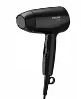 Sulankstomas plaukų džiovintuvas Philips 1200 W – lengvas ir patogus kelionėms.