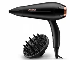 Galingas Babyliss D570DE 2200 W plaukų džiovintuvas – su jonizacija, keramikiniu paviršiumi ir difuzoriumi.